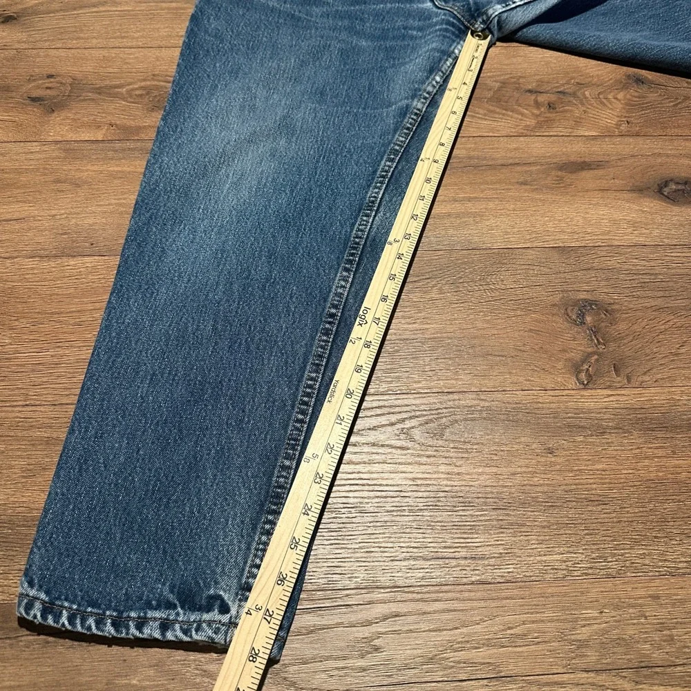 Levis 550 Blue Relaxed Tapered Jeans Womens 18 S Medium Wash High Rise‎ Denim